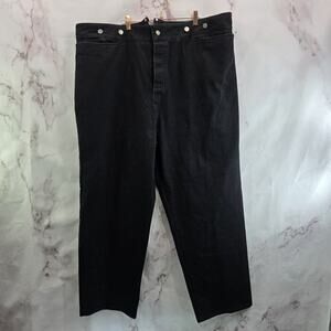 Wah Maker Jeans Womens 48 3X Black High Rise Denim Western Vintage Button Fly